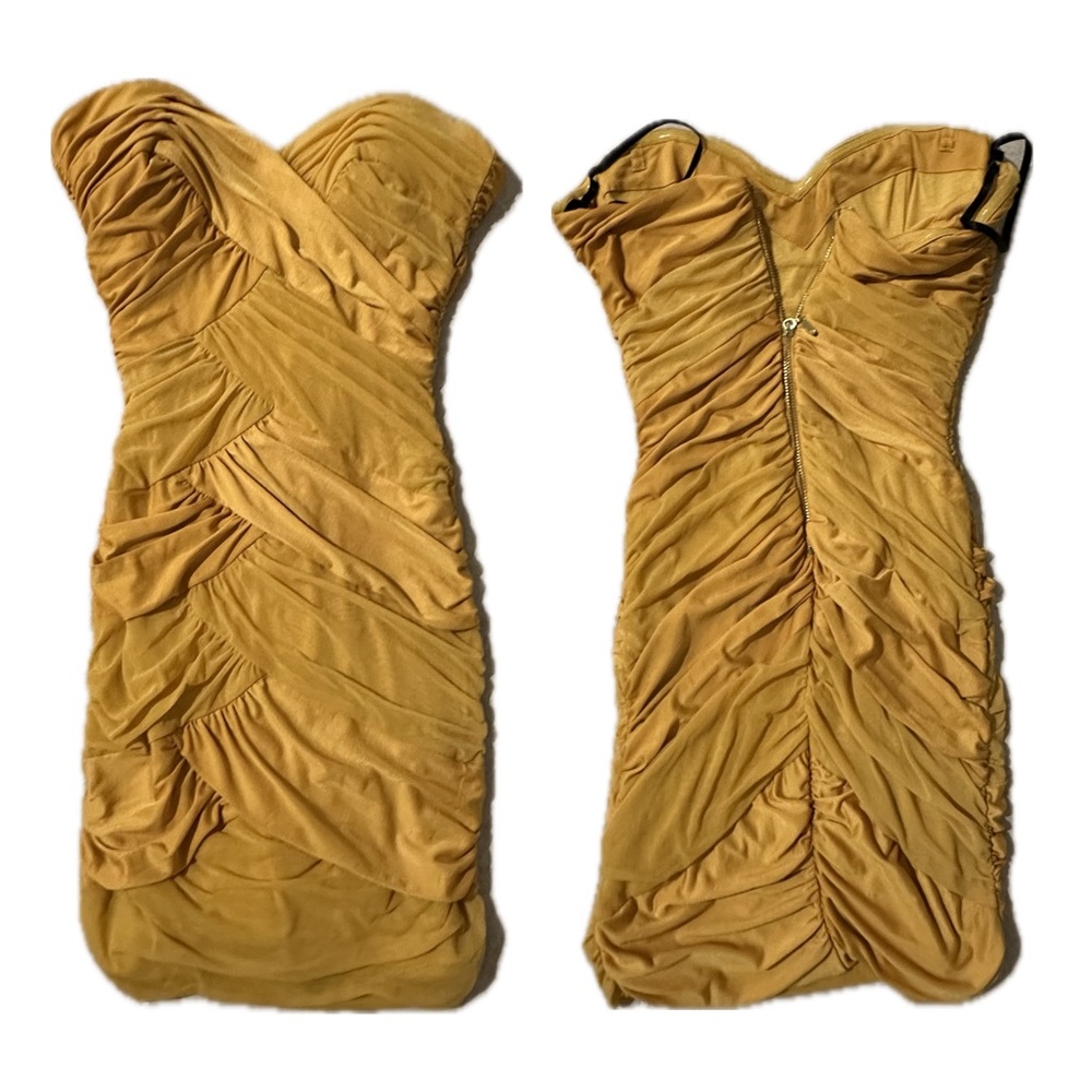 Ruffled Yellow Dress